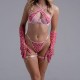 Pink heart lingerie set