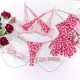Pink heart lingerie set