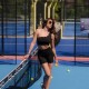 Wave Set Дамски сет в черен цвят (топ + къс клин)